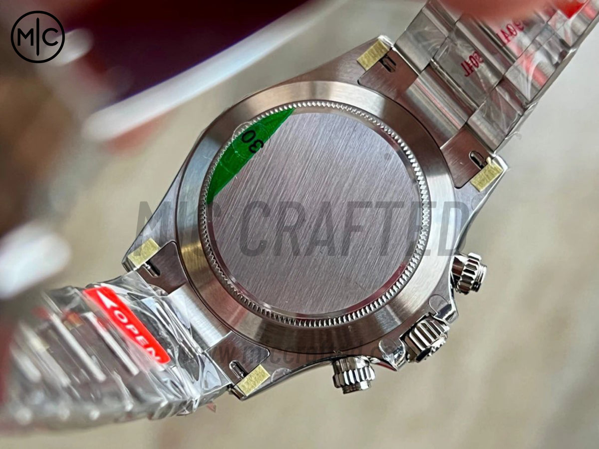 Daytona 116520 904L 精鋼白色錶盤配 SS 錶鏈 - 尊享版