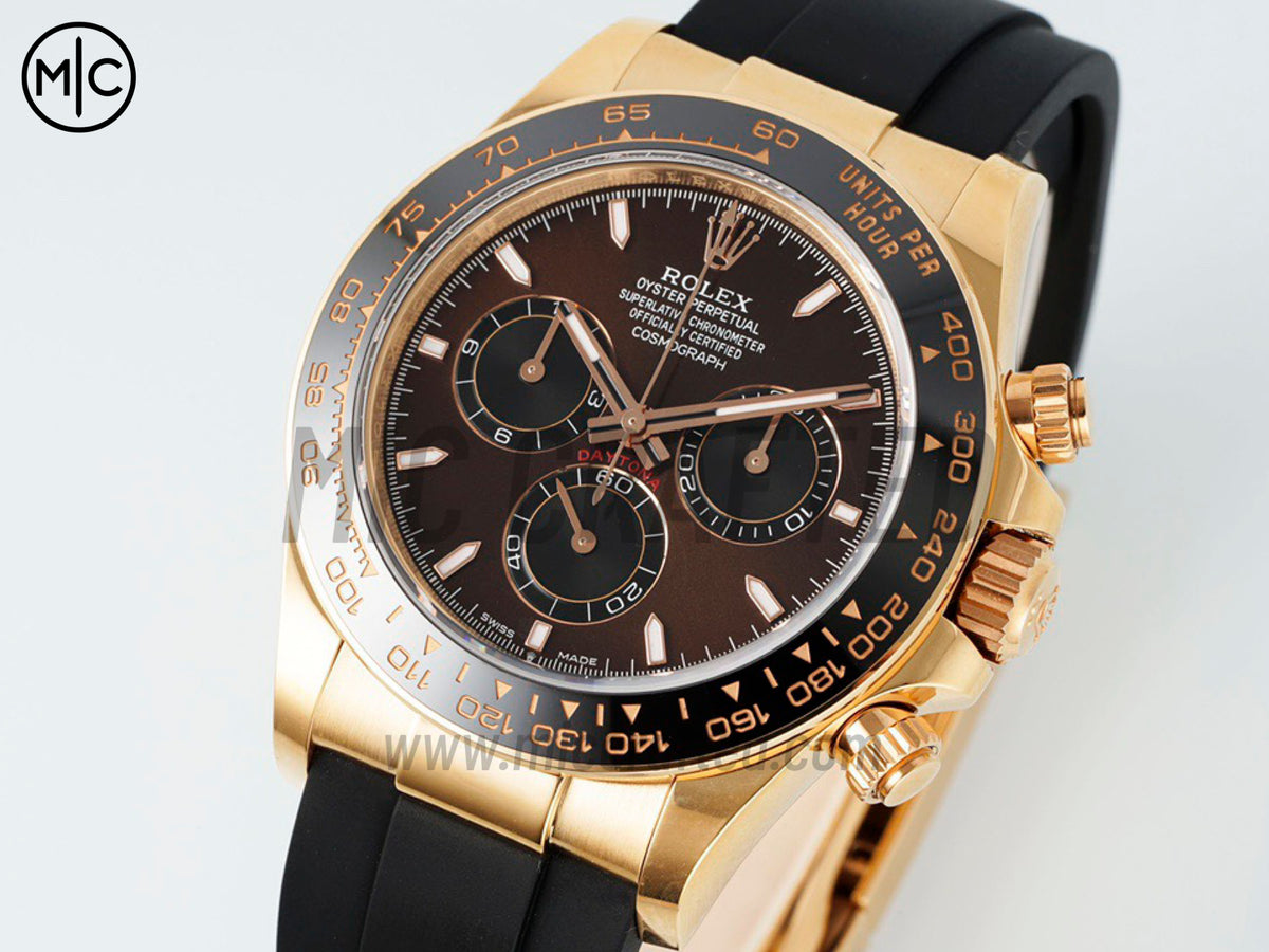Daytona 126515 棕色錶盤配 Oysterflex 橡膠錶帶 – 高級版