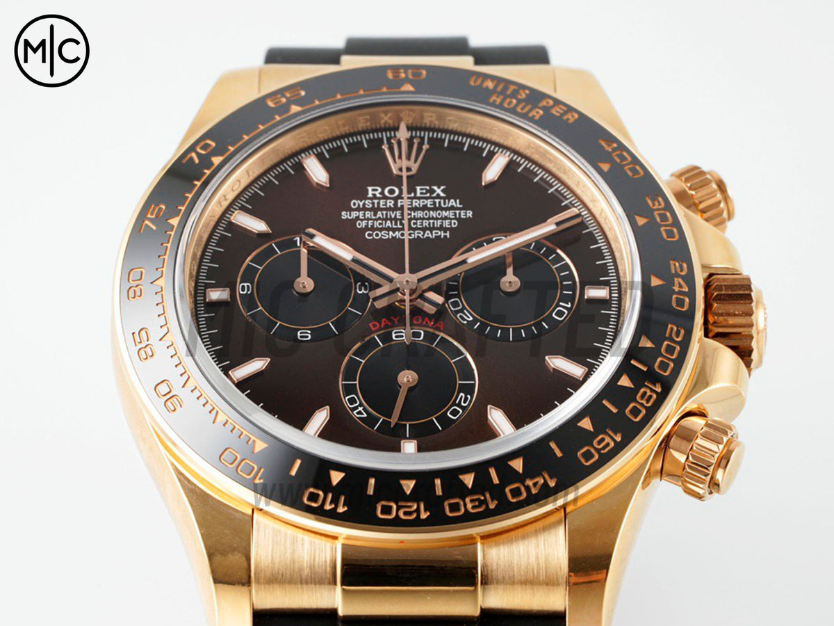 Daytona 126515 棕色錶盤配 Oysterflex 橡膠錶帶 – 高級版