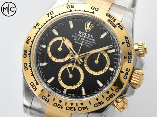 Daytona 126503 Black Dial on SS/YG Bracelet – Premium Edition