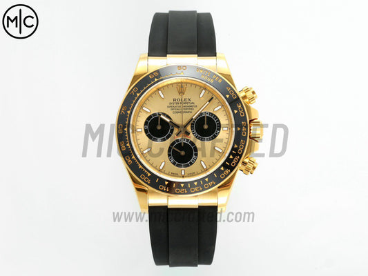 Daytona 126518 YG/Black Dial on Oysterflex Strap – Premium Edition