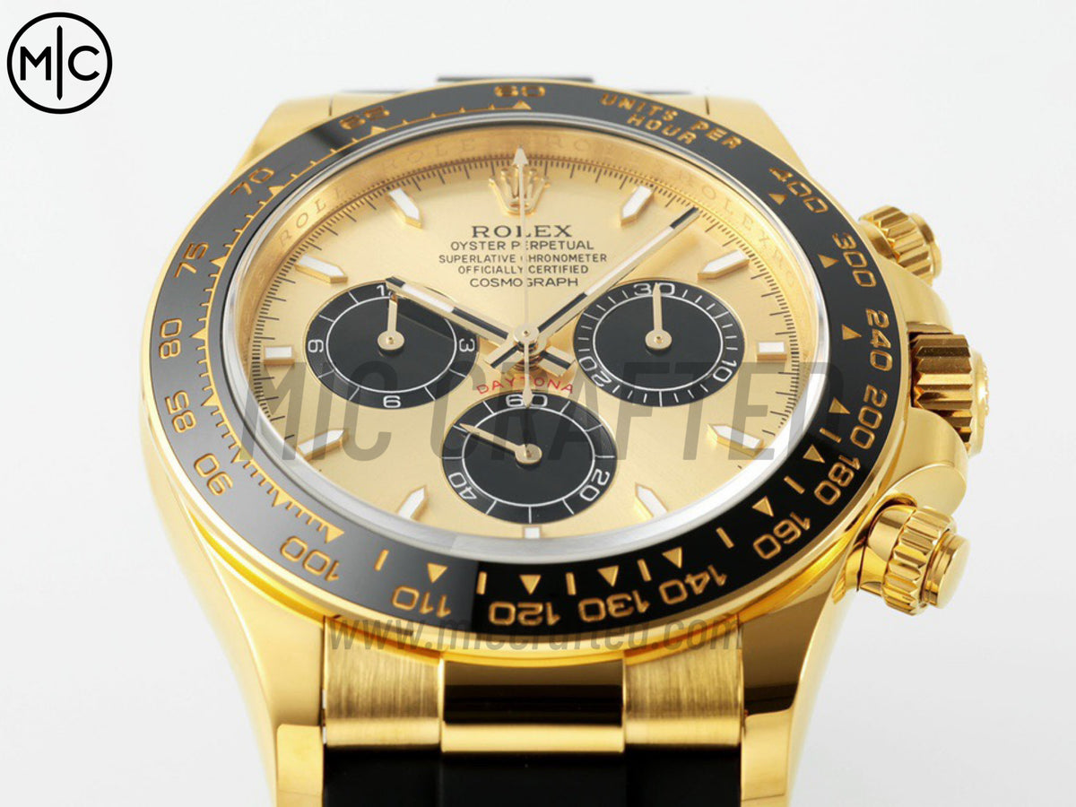 Daytona 126518 YG/Black Dial on Oysterflex Strap – Premium Edition