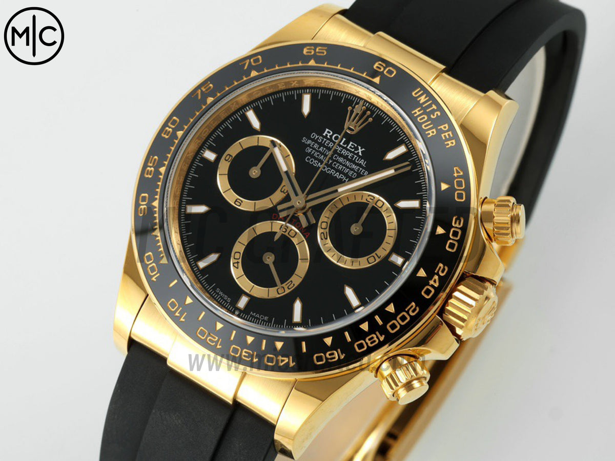 Daytona 126518 Black Dial on Oysterflex Strap – Premium Edition