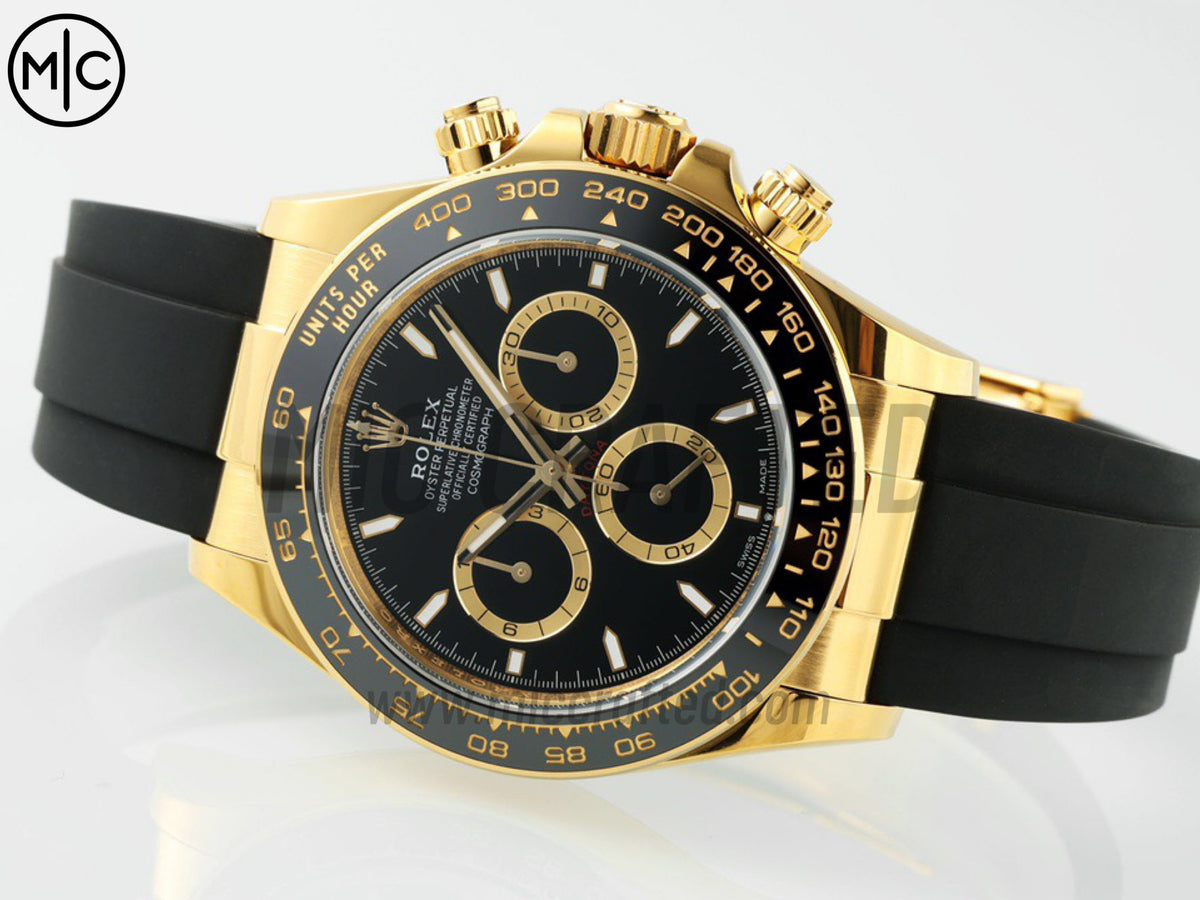 Daytona 126518 Black Dial on Oysterflex Strap – Premium Edition