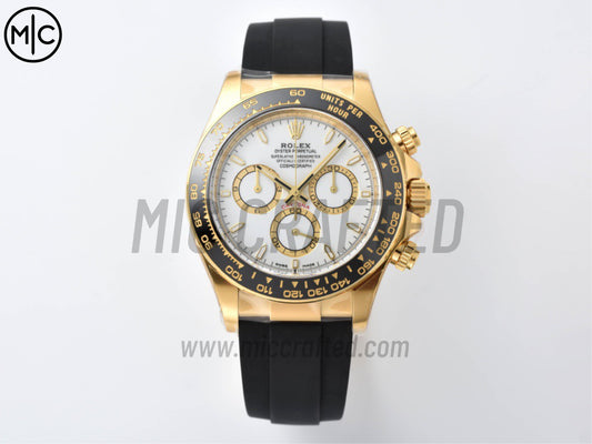 Daytona 126518 White Dial on Oysterflex Strap – Premium Edition