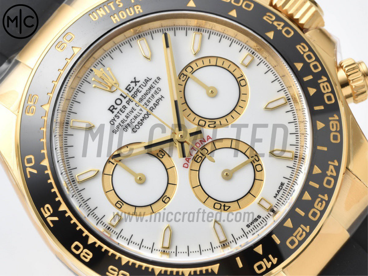 Daytona 126518 白色錶盤配 Oysterflex 錶帶 - 尊享版