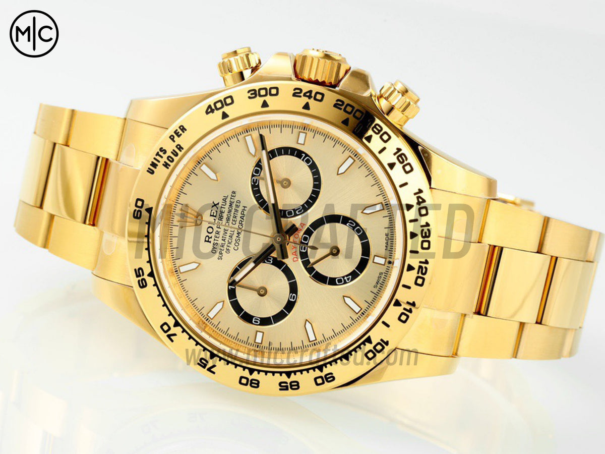 Daytona 126508 黃金錶盤配黃金錶鏈 - 尊享版