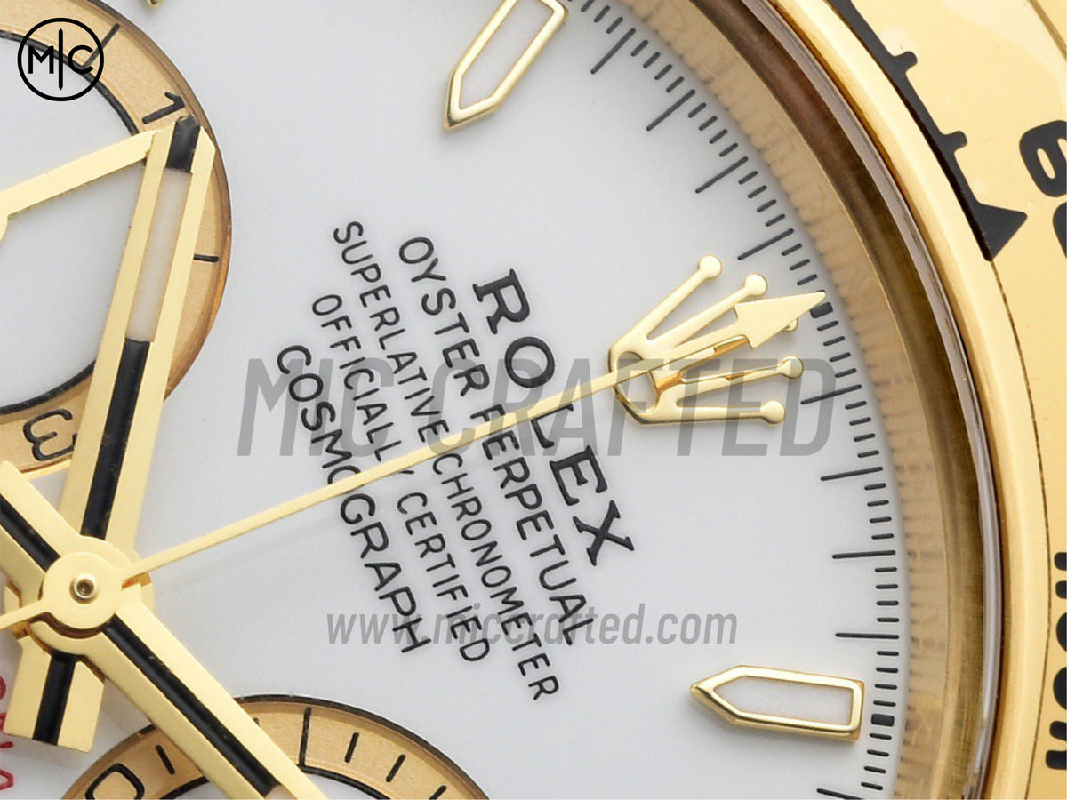 Daytona 126508 White Dial on YG Bracelet – Premium Edition