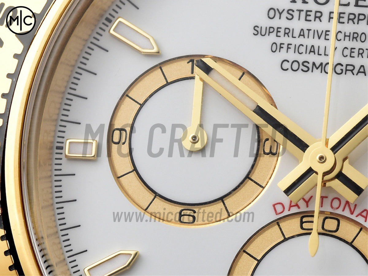 Daytona 126508 White Dial on YG Bracelet – Premium Edition