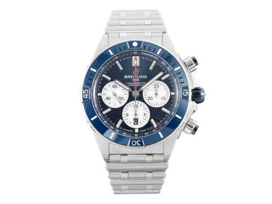 Super Chronomat B01 44mm SS Blue Dial on SS Bracelet – Premium Edition