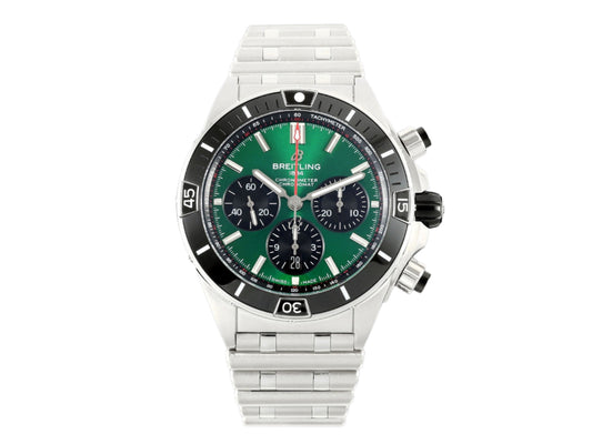 Super Chronomat B01 44mm SS Green Dial on SS Bracelet – Premium Edition