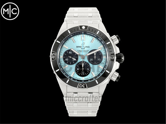 Super Chronomat B01 44mm SS Ice Blue Dial on SS Bracelet – Premium Edition