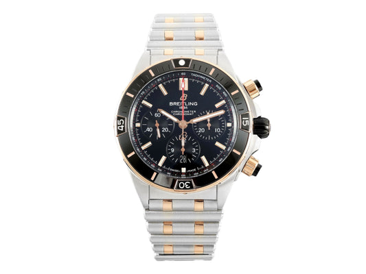 Super Chronomat B01 44mm SS/RG Black Dial on SS/RG Bracelet – Premium Edition