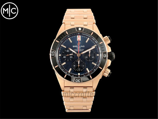 Super Chronomat B01 44mm RG Blue Dial on RG Bracelet – Premium Edition