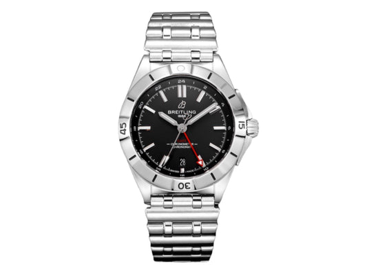 Chronomat GMT 40mm SS Black Dial on SS Bracelet – Premium Edition