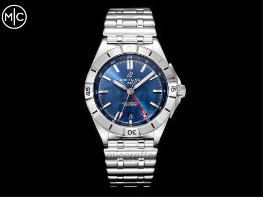 Chronomat GMT 40mm SS Deep Blue Dial on SS Bracelet – Premium Edition