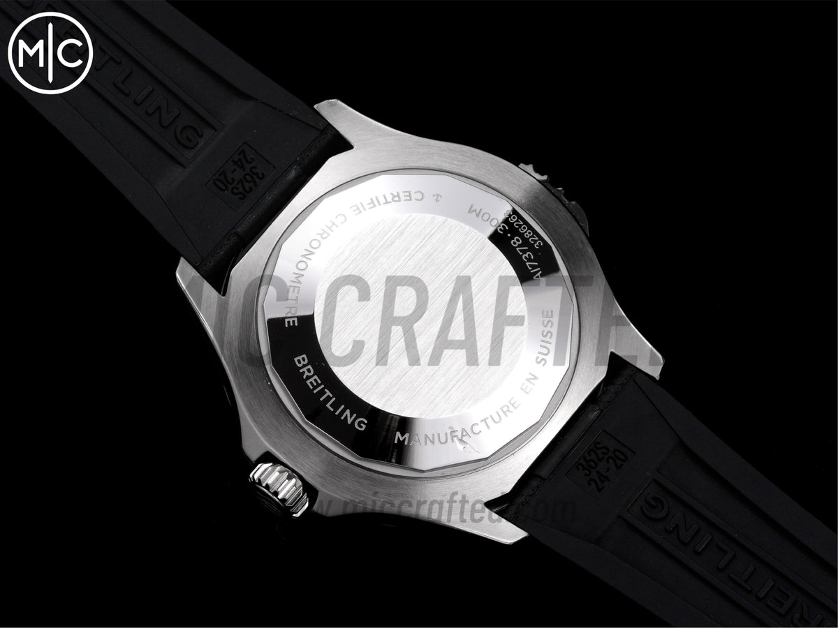 Superocean 46mm SS 黑色錶盤配黑色橡膠錶帶 - 尊貴版
