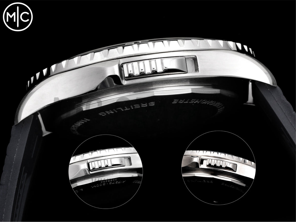 Superocean 46mm SS 藍色迷彩錶盤配黑色橡膠錶帶 - 尊貴版
