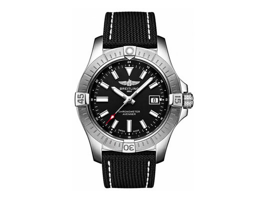 Avenger Automatic 43mm SS Black Dial on Black Nylon Strap – Premium Edition