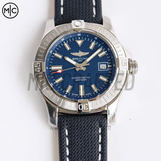 Avenger Automatic 43mm SS Blue Dial on Blue Nylon Strap – Premium Edition