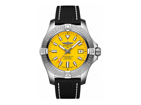Avenger Automatic 45mm SS Yellow Dial on Black Nylon Strap – Premium Edition