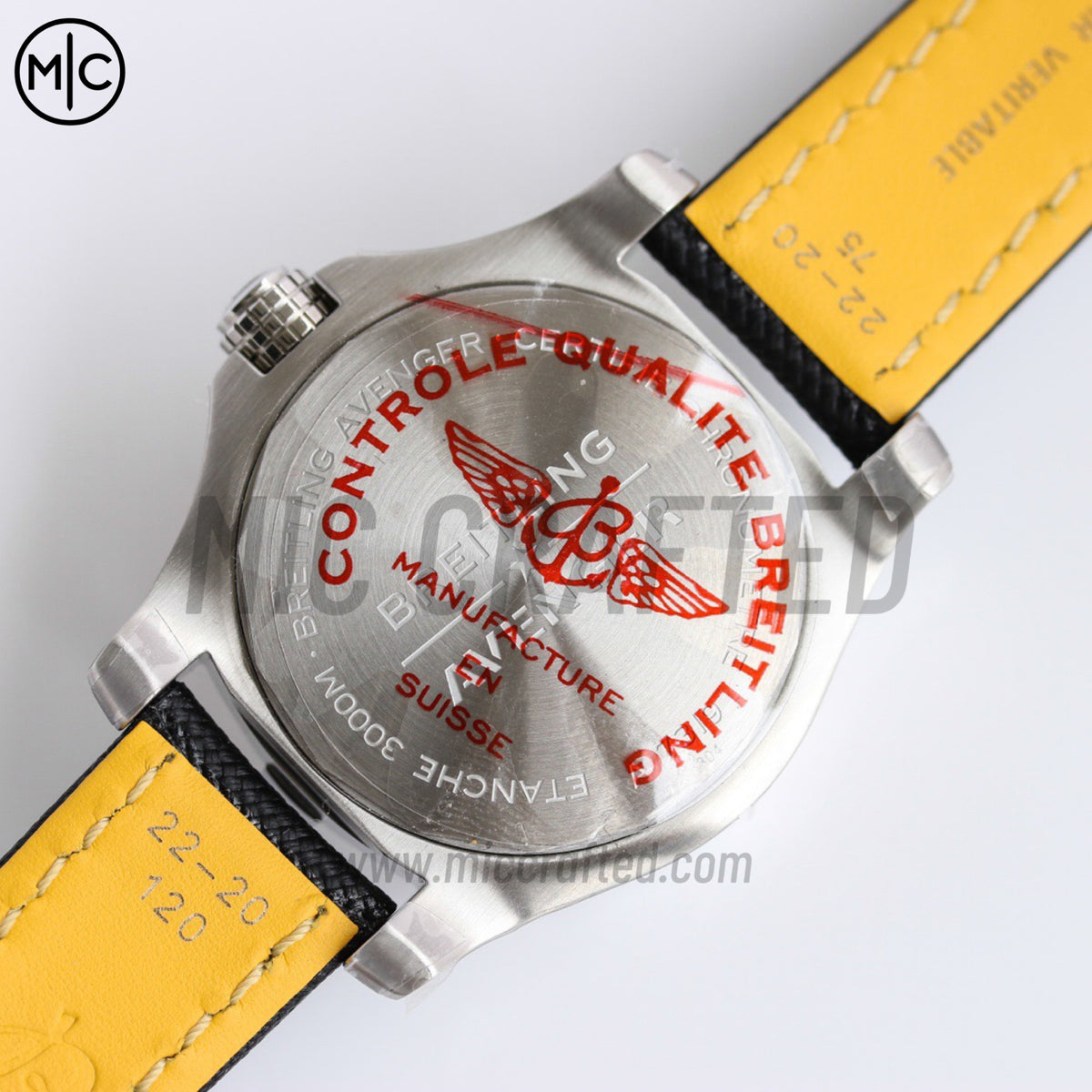 Avenger Automatic 45mm SS 黃色錶盤配黑色尼龍錶帶 - 尊貴版