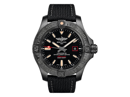 Avenger BlackBird 44mm PVD Black Dial on Black Nylon Strap – Premium Edition