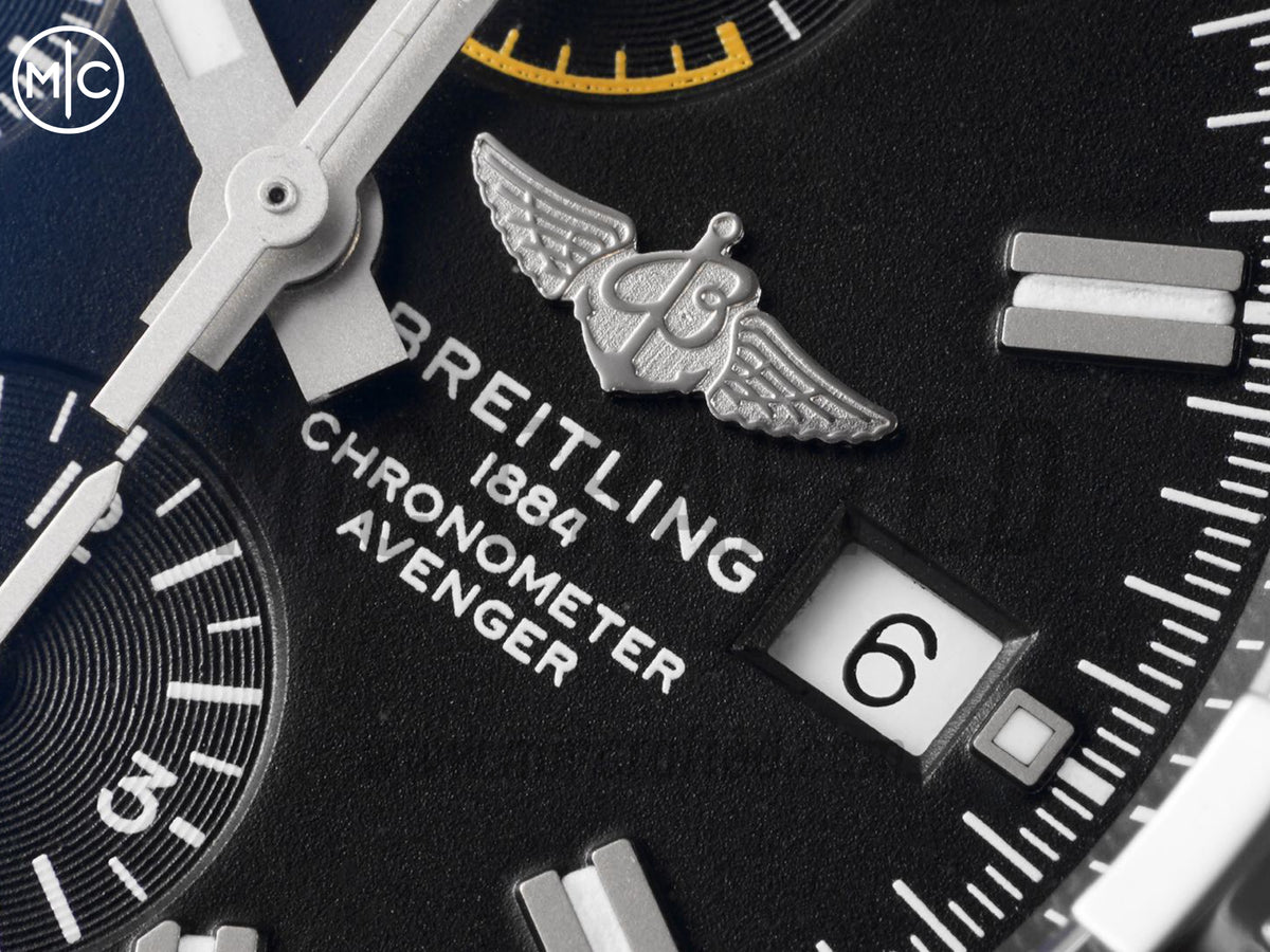 Avenger Chrono 45mm SS 黑色錶盤配 SS 錶鏈 - 尊貴版