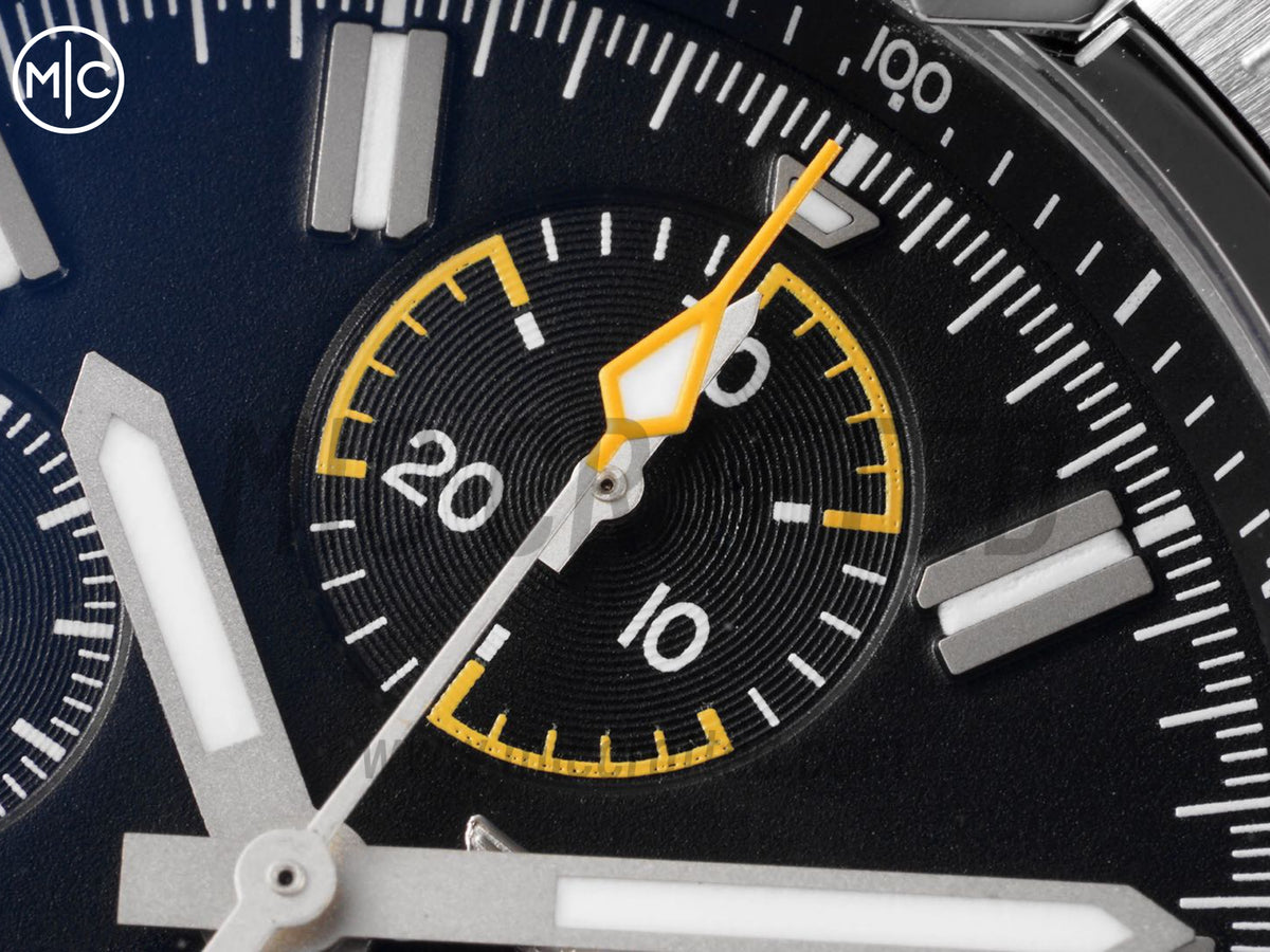 Avenger Chrono 45mm SS 黑色錶盤配 SS 錶鏈 - 尊貴版