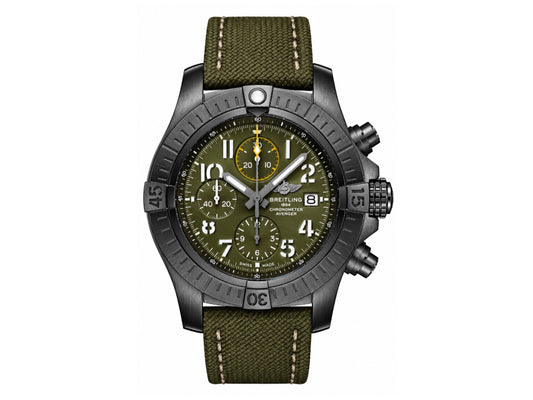 Avenger Chrono 45mm PVD Titanium Green Dial on Green Nylon Strap – Premium Edition