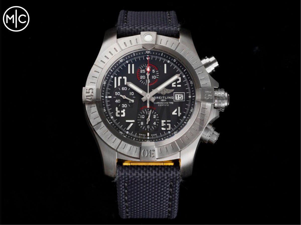 Avenger Chrono 45mm Titanium Gray Dial on Gray Nylon Strap – Premium Edition