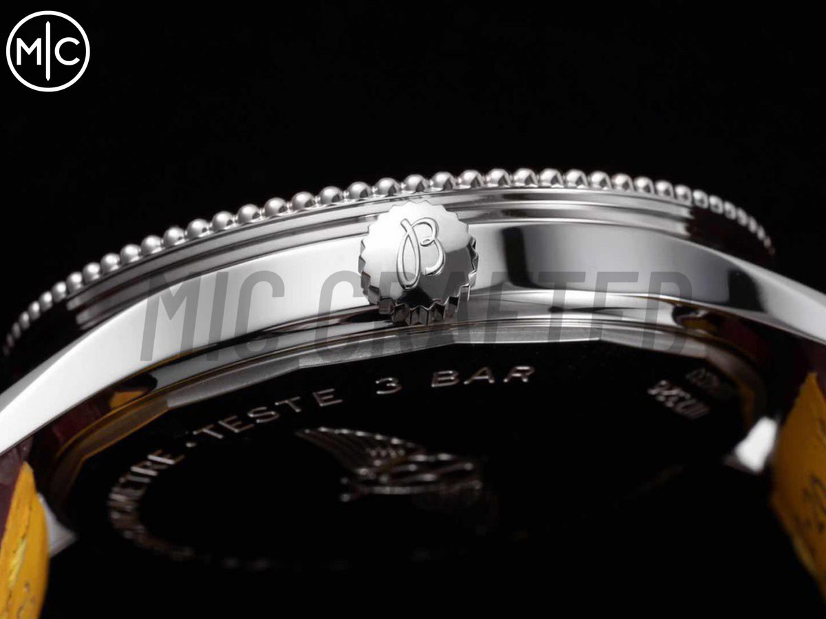 Navitimer 41mm Date SS 藍色錶盤配棕色皮革錶帶 – Premium Edition